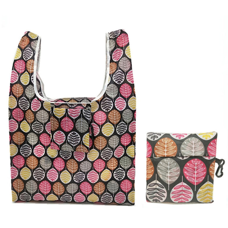 5 PCS M0048 Portable Foldable Printed Shopping Bag