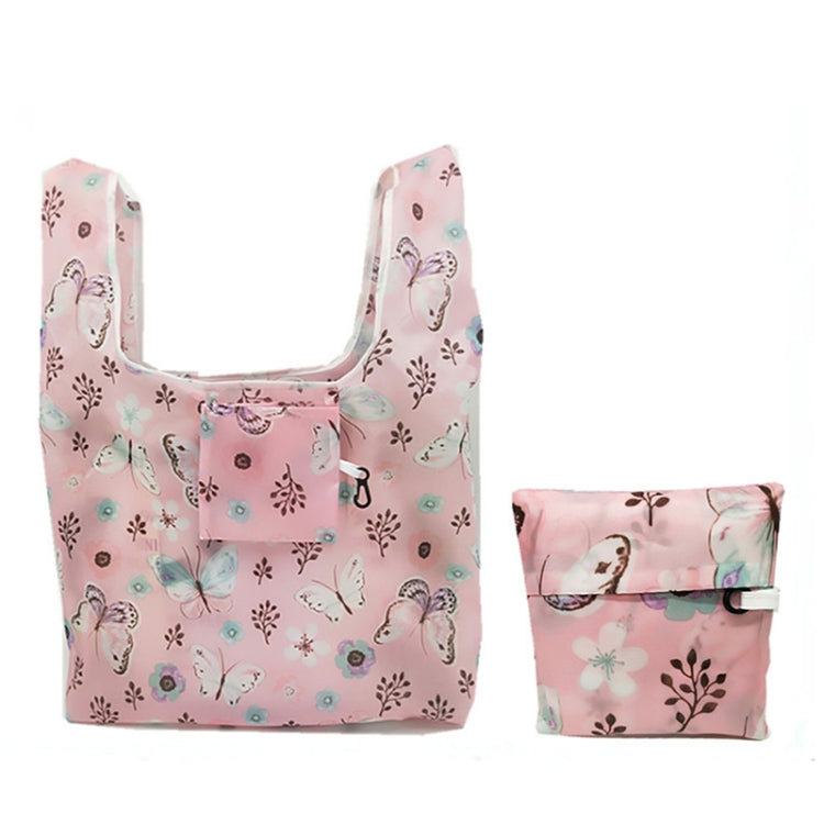 5 PCS M0048 Portable Foldable Printed Shopping Bag