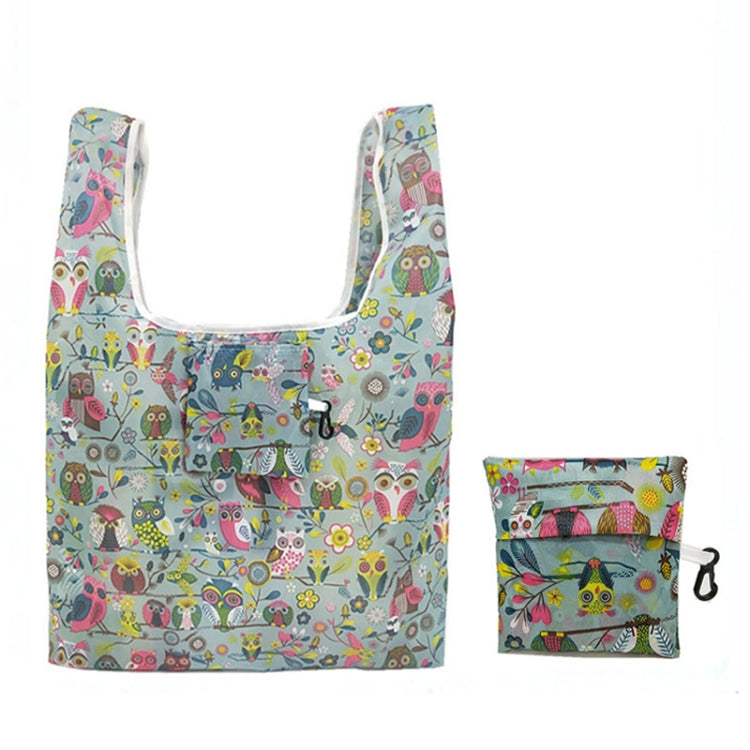 5 PCS M0048 Portable Foldable Printed Shopping Bag