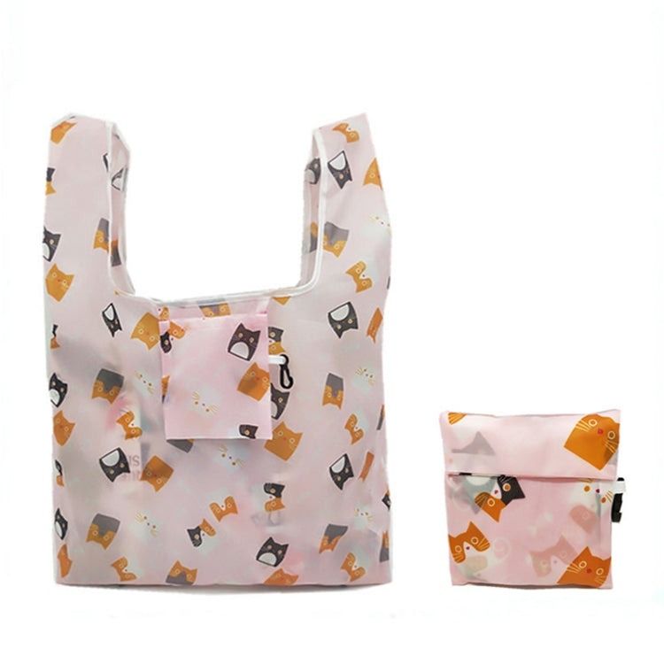 5 PCS M0048 Portable Foldable Printed Shopping Bag