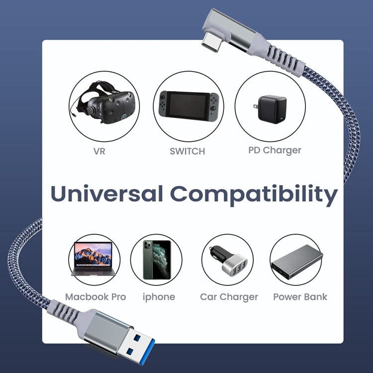 USB3.2 Gen1 VR Link Streamline For Oculus Quest 2, Model: C-C  Aluminum Shell 5M Black