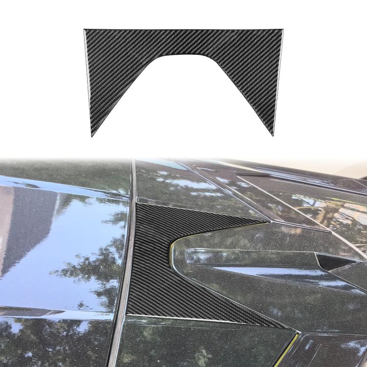 For Chevrolet Corvette C8 Roof Center Decoration Sticker - Black