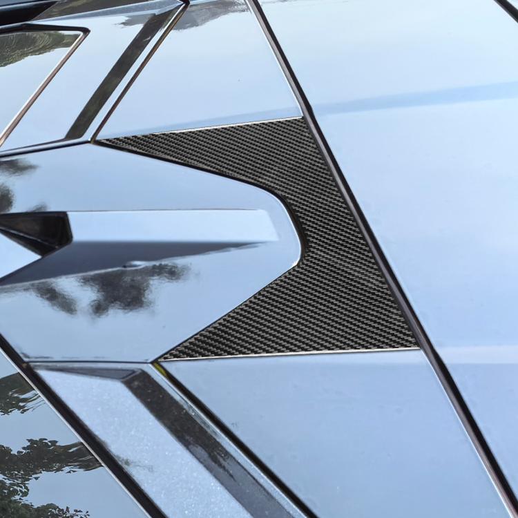 For Chevrolet Corvette C8 Roof Center Decoration Sticker - Black