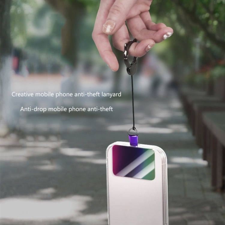 2 PCS Universal Phone Lanyard Rainbow Gasket Patch Back Stick