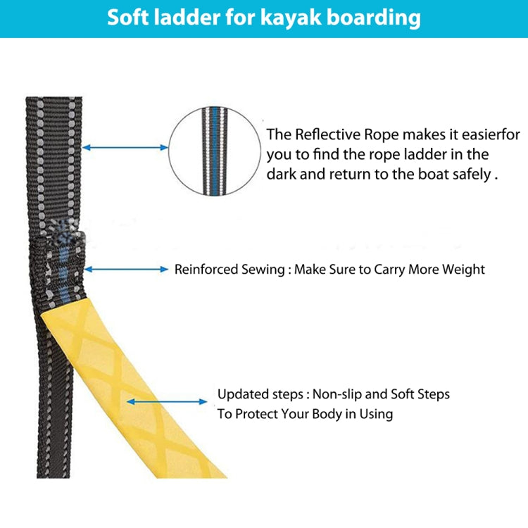 RT-1 Rubber Boat Special Boarding Ladder, Spec: 5-Ladder (Red)