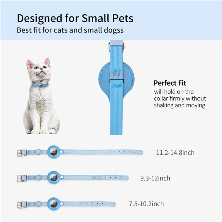 For Airtag Tracker Protective Cover Pet PU Collar, Specification: