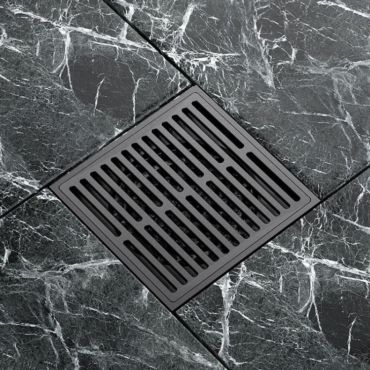 Bathroom Sewer Deodorant Pure Copper Floor Drain, Specification: Gray