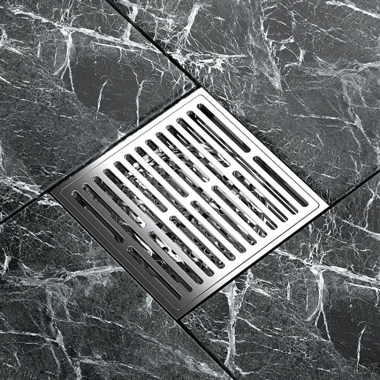 Bathroom Sewer Deodorant Pure Copper Floor Drain, Specification: Chrome