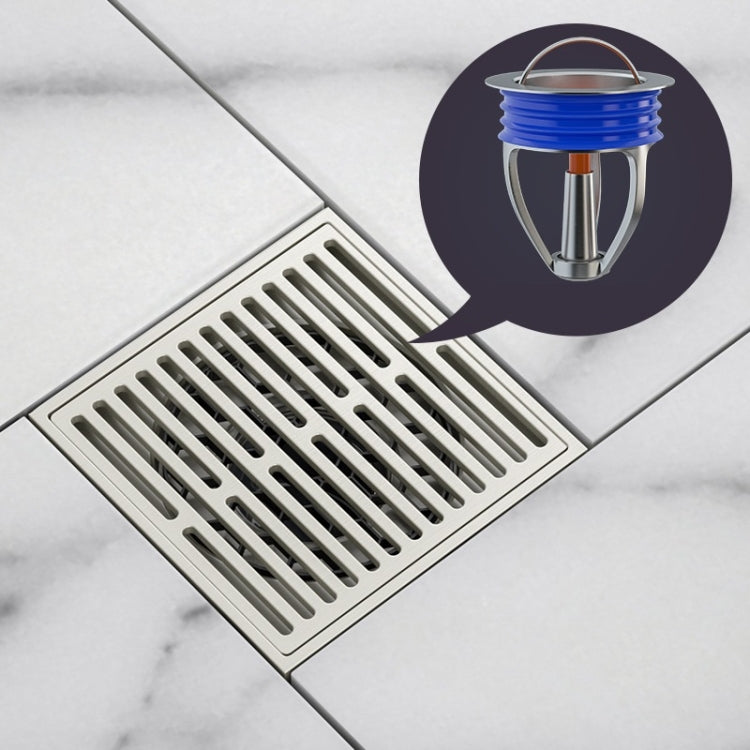 Bathroom Sewer Deodorant Pure Copper Floor Drain, Specification: Brushed+Inner Core