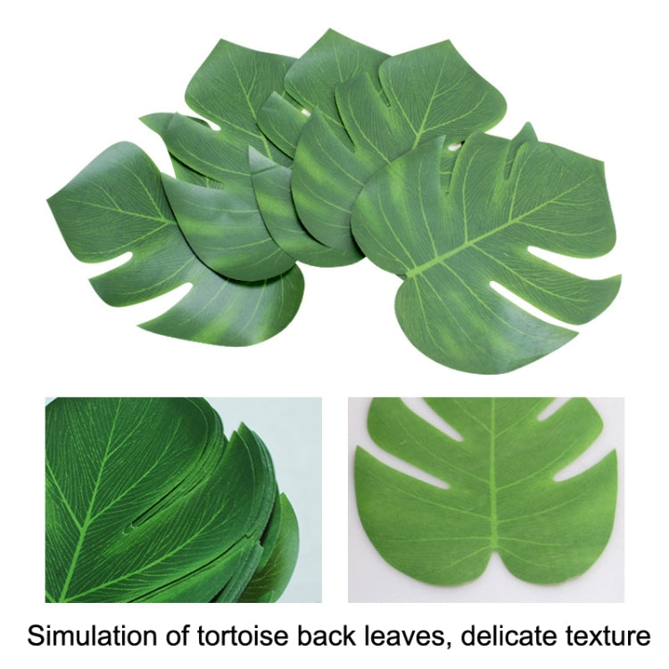 2 Sets Hawaiian Tassel Table Skirt Simulation Turtle Leaf Festival Party Scene Table Arrangement Props