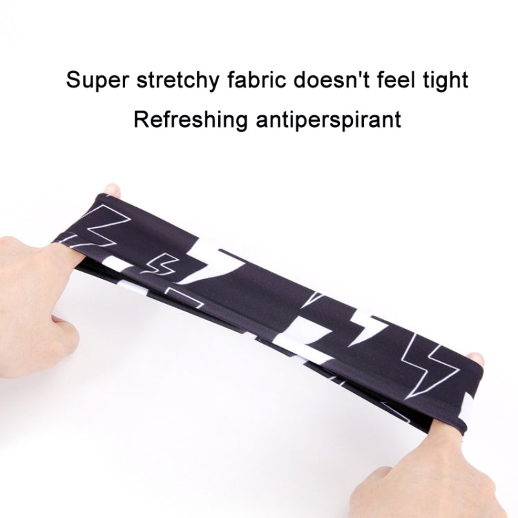 Sports Sweatband Fitness Antiperspirant Headband, Size: Striped Gray