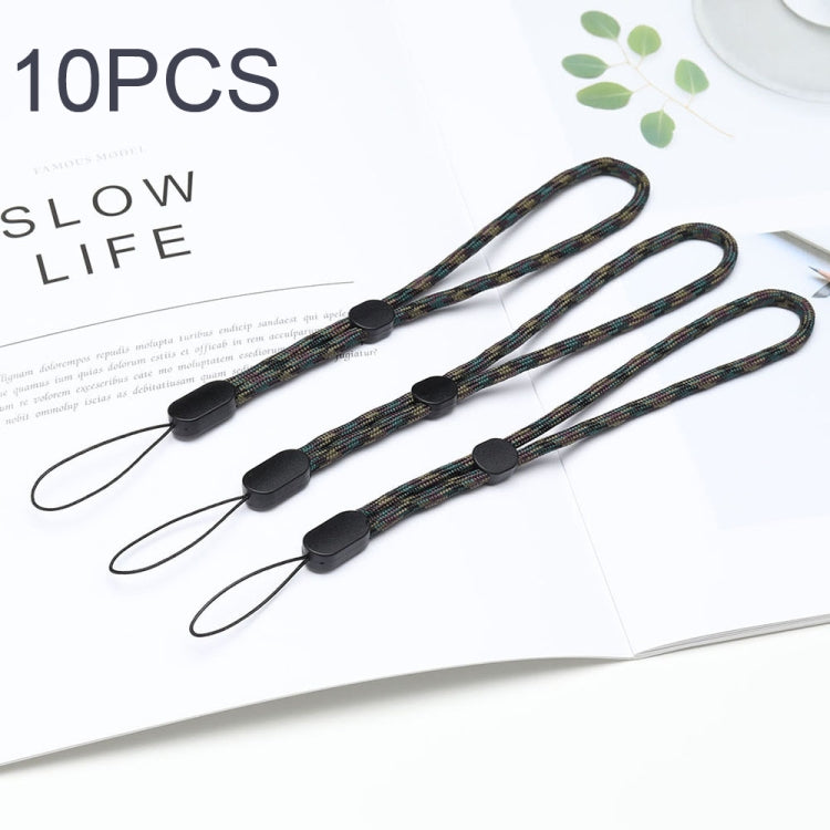10 PCS Adjustable Mobile Phone Lanyard Short Type Lanyard Wrist Anti-lost Lanyard