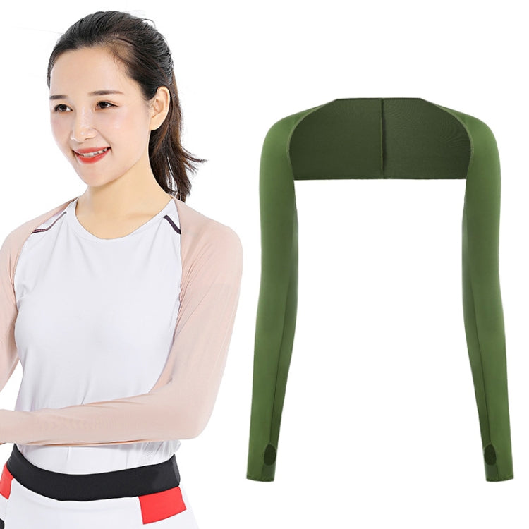 Golf Sunscreen Shawl Sleeves Outdoor Sports Cycling Ice Silk One Word Raglan Sleeves, Size: One Code