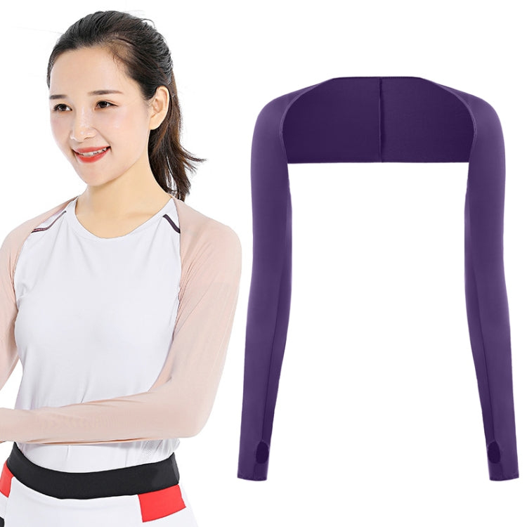 Golf Sunscreen Shawl Sleeves Outdoor Sports Cycling Ice Silk One Word Raglan Sleeves, Size: One Code