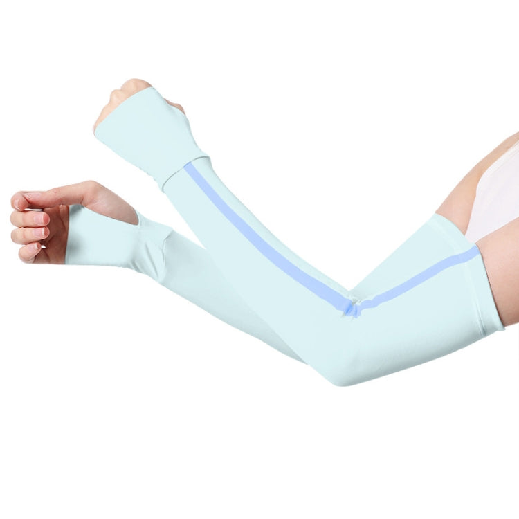 1 Pair Sunscreen Ice Silk Sleeves Outdoor Cycling Driving UV Protection Sleeves, Size: