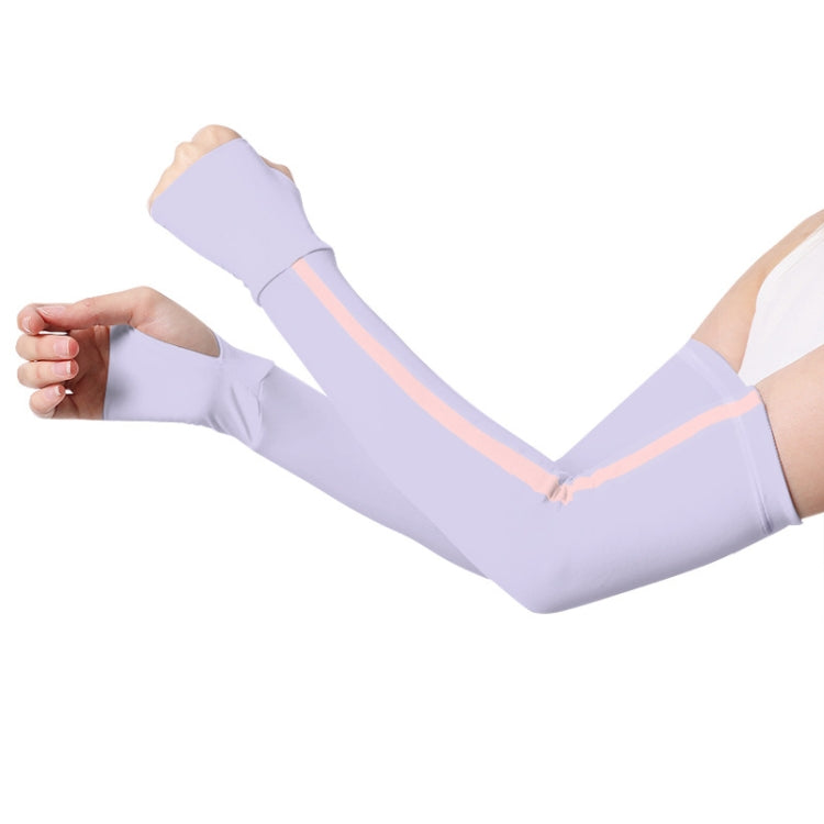 1 Pair Sunscreen Ice Silk Sleeves Outdoor Cycling Driving UV Protection Sleeves, Size: