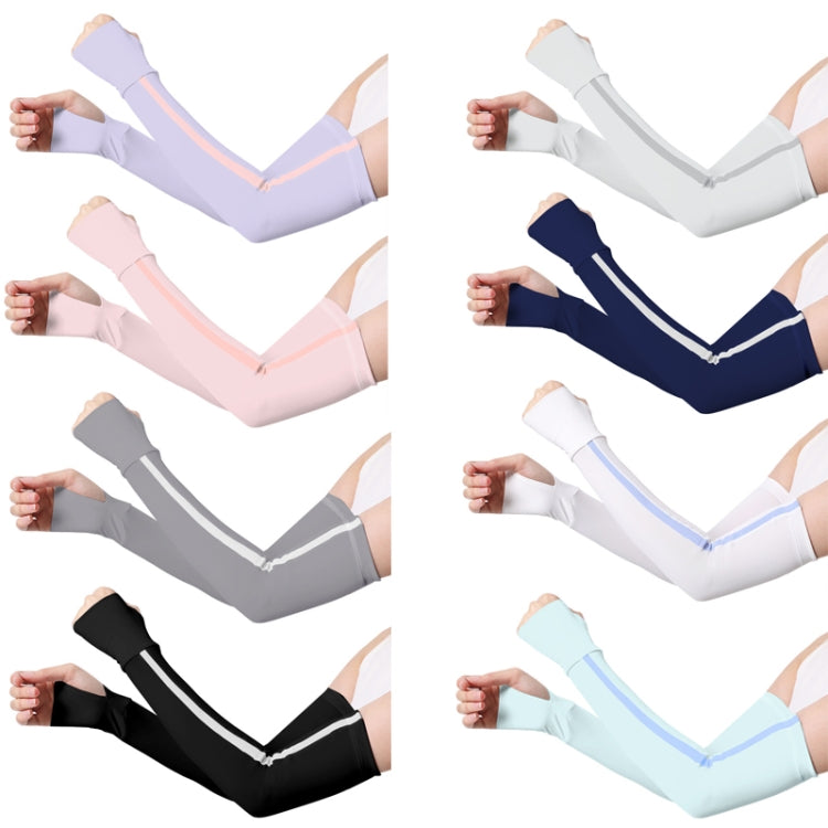 1 Pair Sunscreen Ice Silk Sleeves Outdoor Cycling Driving UV Protection Sleeves, Size: