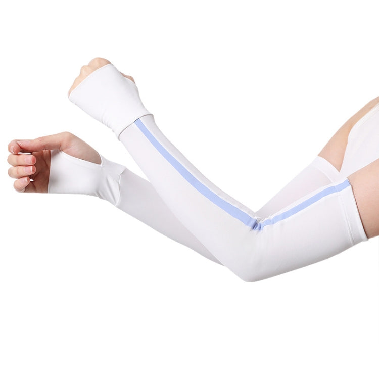 1 Pair Sunscreen Ice Silk Sleeves Outdoor Cycling Driving UV Protection Sleeves, Size: