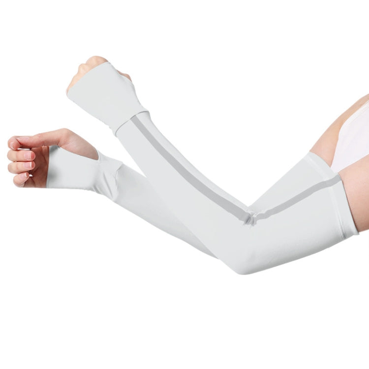 1 Pair Sunscreen Ice Silk Sleeves Outdoor Cycling Driving UV Protection Sleeves, Size: