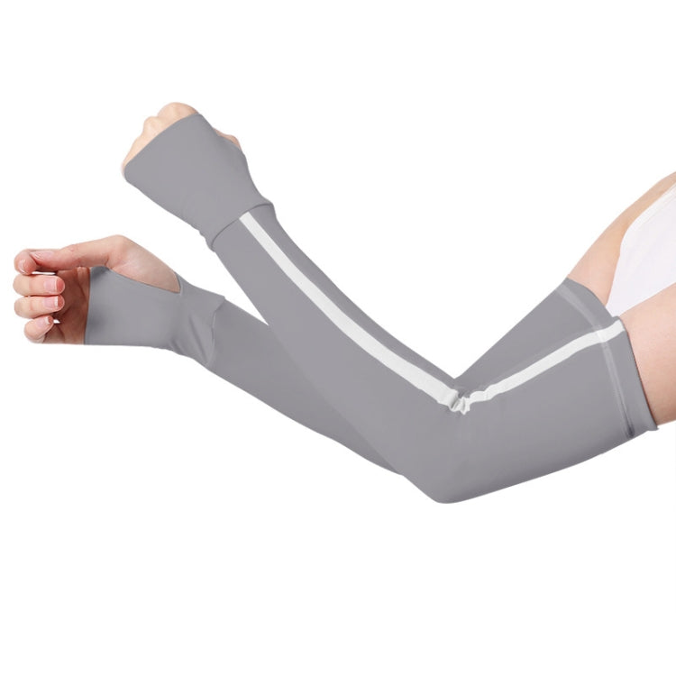 1 Pair Sunscreen Ice Silk Sleeves Outdoor Cycling Driving UV Protection Sleeves, Size: