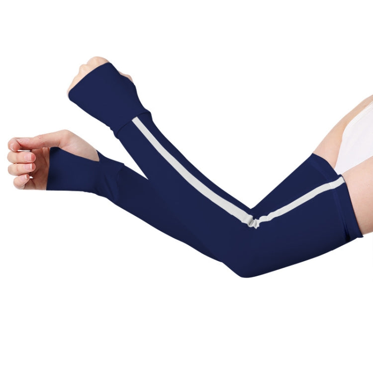 1 Pair Sunscreen Ice Silk Sleeves Outdoor Cycling Driving UV Protection Sleeves, Size: