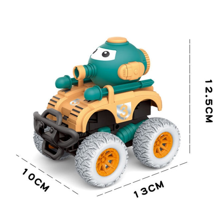 2PCS Children Collision Bounce Deformation Launch Tank Car Toy