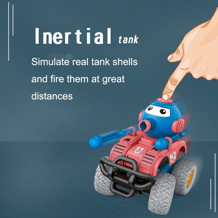 2PCS Children Collision Bounce Deformation Launch Tank Car Toy