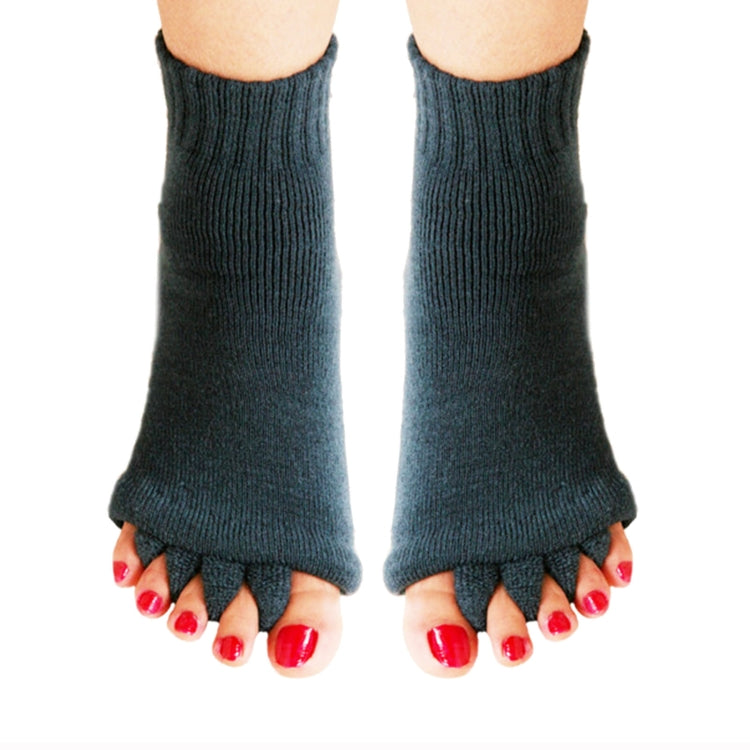 Massage Five-finger Socks Thickened Open-toed Socks, Color: Navy