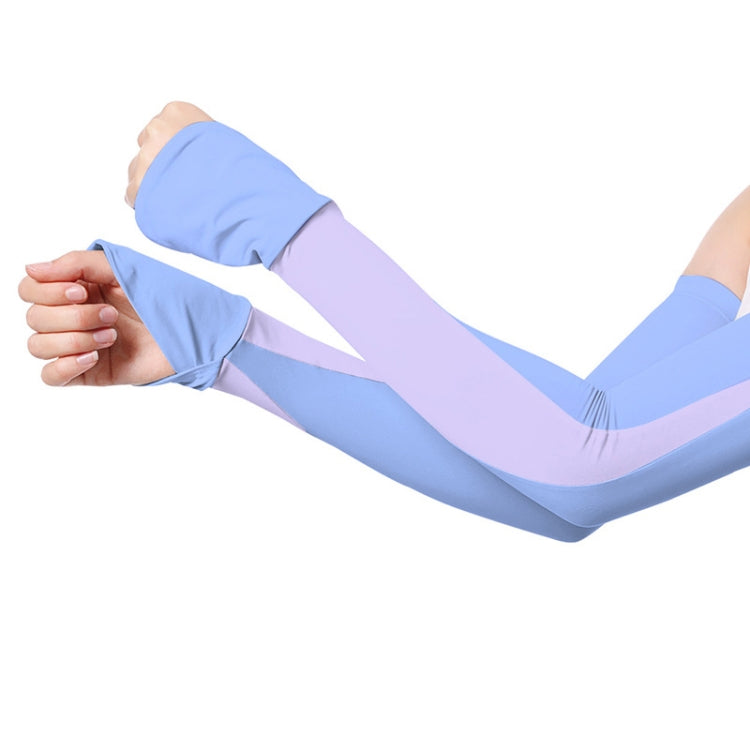 1 Pair Summer Sun Protection Extended Ice Sleeves UV Protection Arm Sleeves, Size: