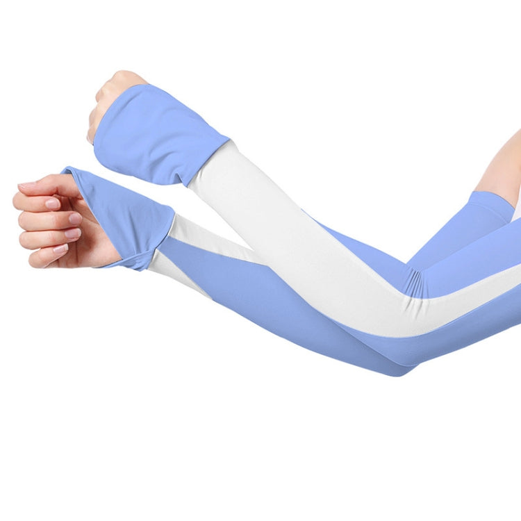 1 Pair Summer Sun Protection Extended Ice Sleeves UV Protection Arm Sleeves, Size: