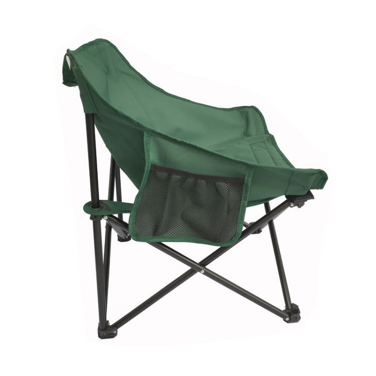 Outdoor Foldable Beach Chair Camping Moon Chair, Color: Green