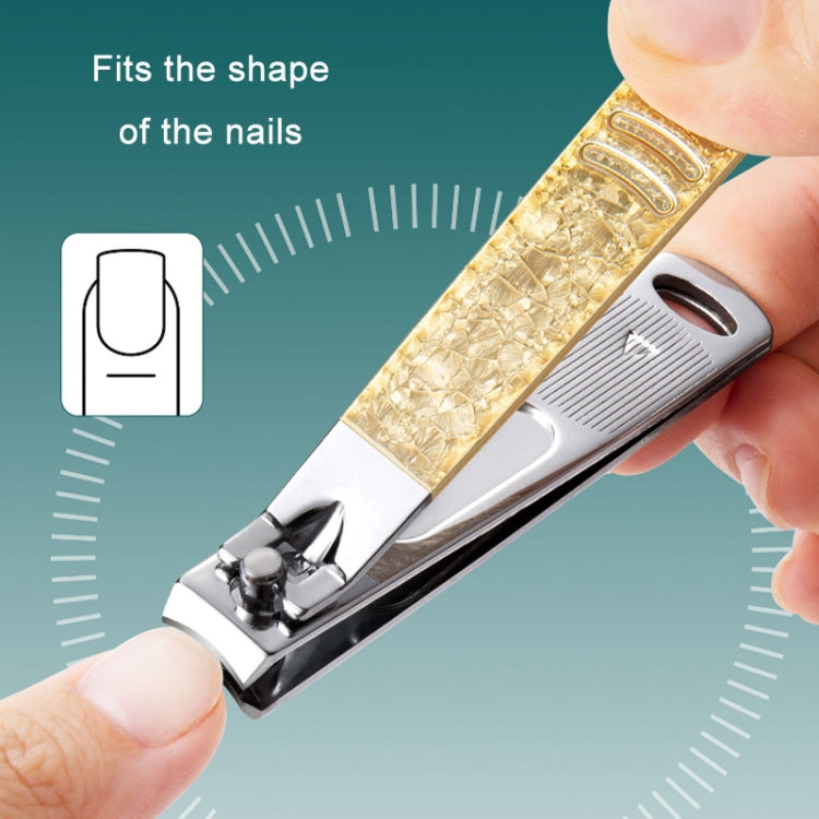 15 PCS/Set Gold Foil Textured Nail Clippers Beauty Tweezers Manicure Kit Tools