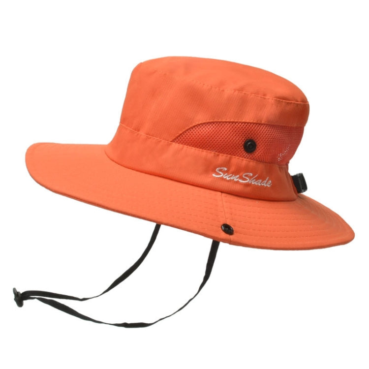 9002 Summer Women Outdoor Sun Hats Fisherman Hat With Ponytail Hole
