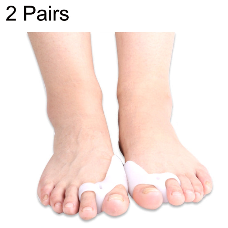 2 Pairs Silicone Protective Cover Thumb Valgus Toe Splitter Toe Corrector