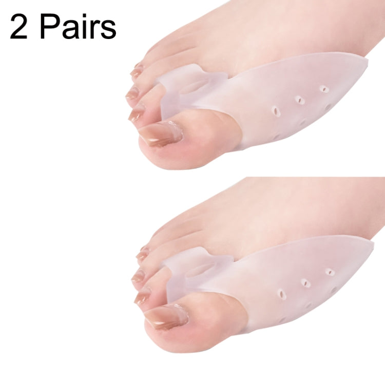 2 Pairs Silicone Protective Cover Thumb Valgus Toe Splitter Toe Corrector