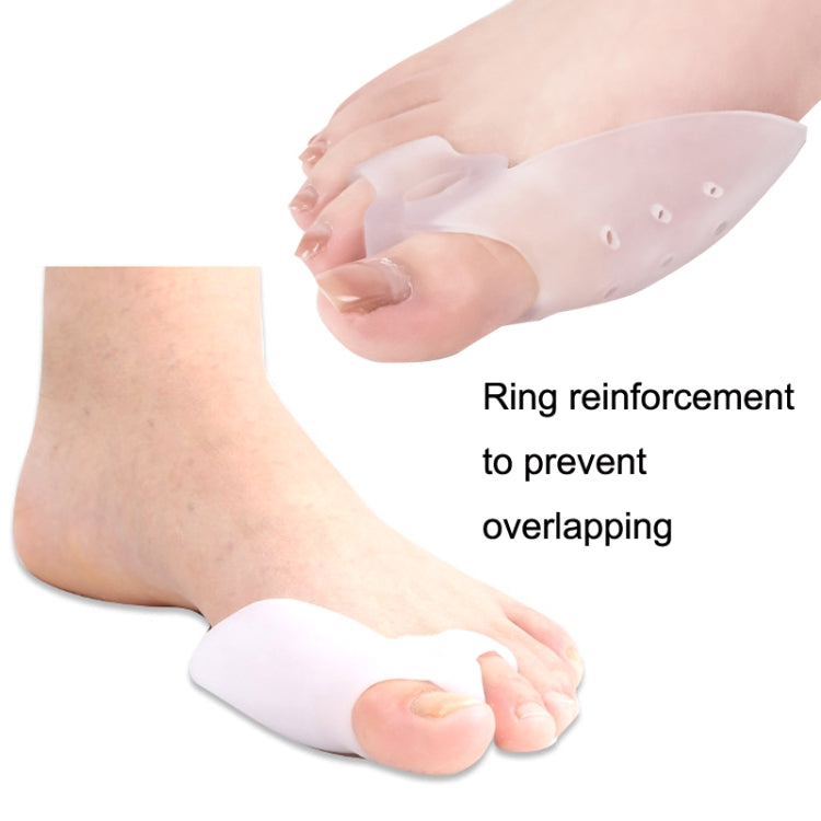 2 Pairs Silicone Protective Cover Thumb Valgus Toe Splitter Toe Corrector