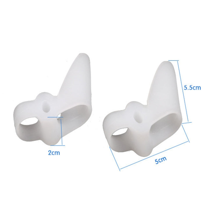 2 Pairs Silicone Protective Cover Thumb Valgus Toe Splitter Toe Corrector