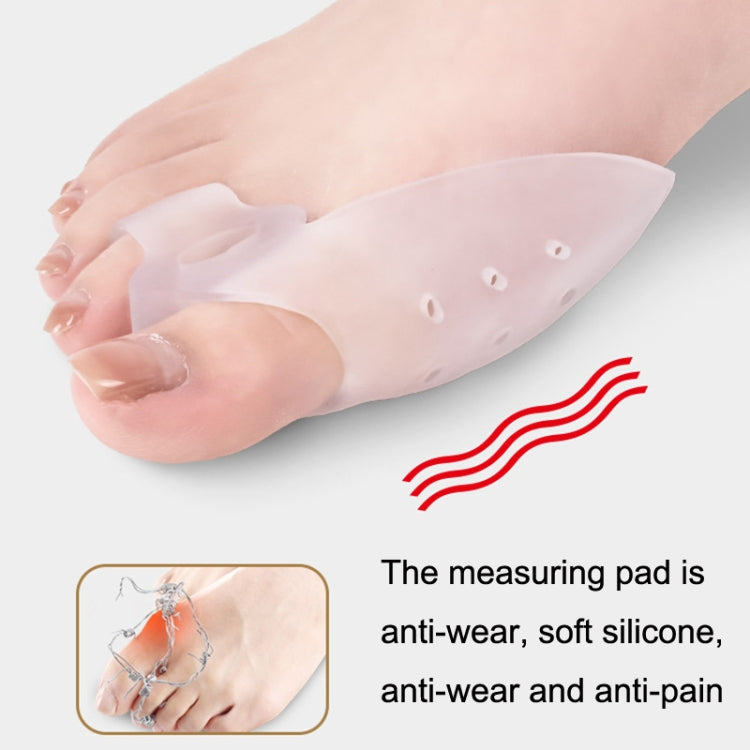 2 Pairs Silicone Protective Cover Thumb Valgus Toe Splitter Toe Corrector