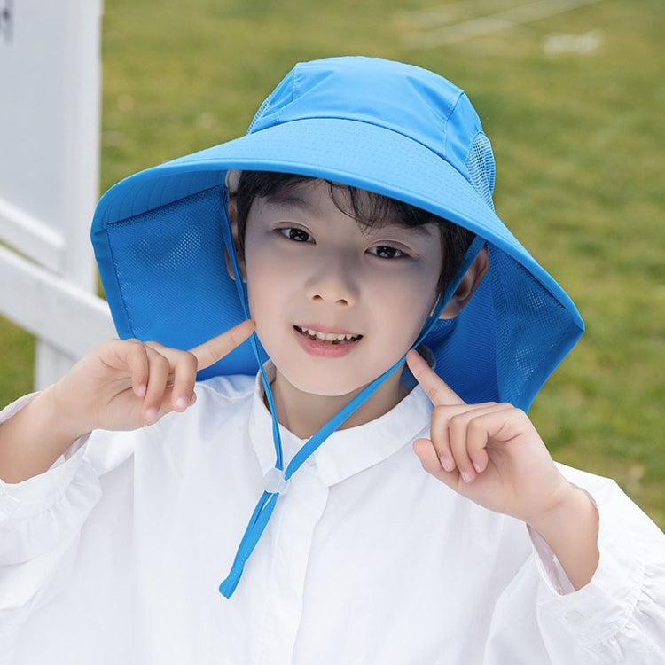 1039 Summer Children Fisherman Hat Large Brim Shawl Sun Hat