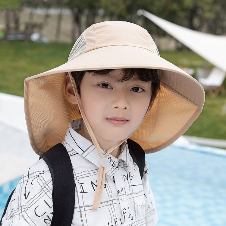 1039 Summer Children Fisherman Hat Large Brim Shawl Sun Hat
