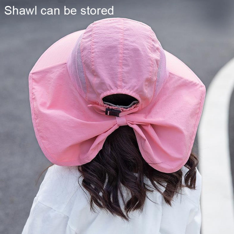 1039 Summer Children Fisherman Hat Large Brim Shawl Sun Hat