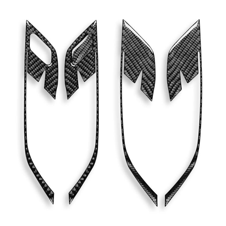 For BMW X1 F48/X2 F39 5pcs /Set Left-Hand Drive Door Handle Frame Sticker - Black