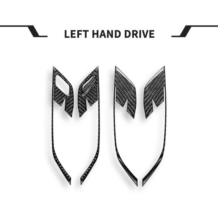 For BMW X1 F48/X2 F39 5pcs /Set Left-Hand Drive Door Handle Frame Sticker - Black