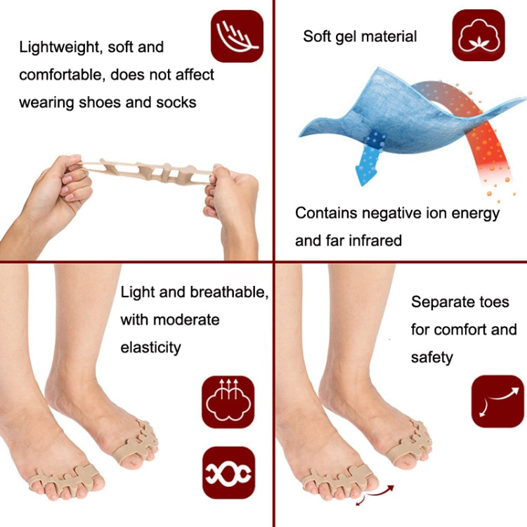 Thickened Wearable Shoes Toe Valgus Silicone Corrector Big Foot Toe Splitter