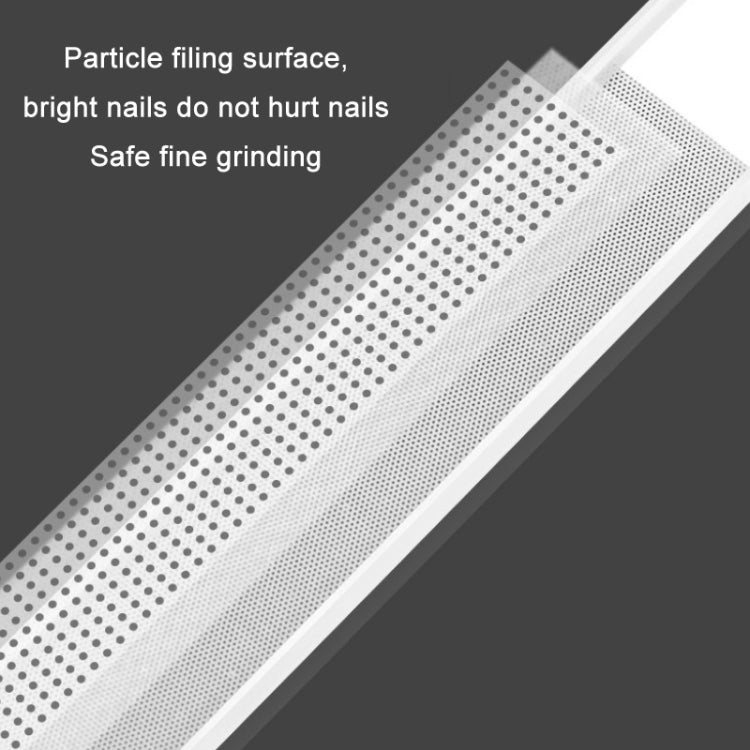 6 PCS Transparent Nano Glass Polished Nail File, Specification: Long Glass File