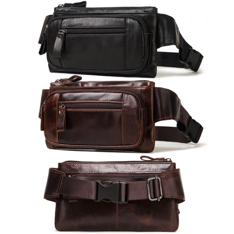 MH562 Leather Men Waste Bags Multifunctional Retro Messenger Bag