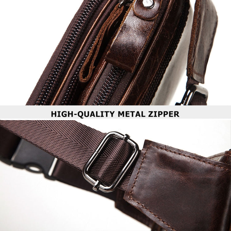MH562 Leather Men Waste Bags Multifunctional Retro Messenger Bag
