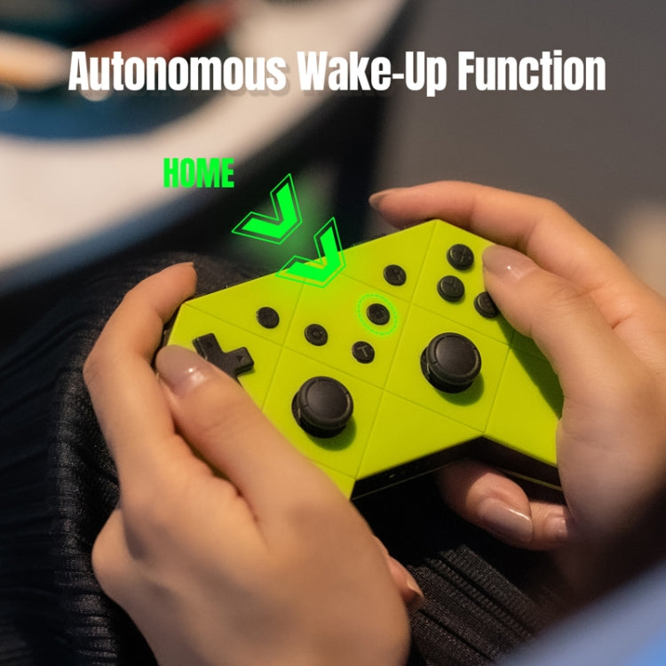 PB TAILS For Switch Bluetooth Wireless Gamepad, Style: Deluxe Edition (Yellow Green)