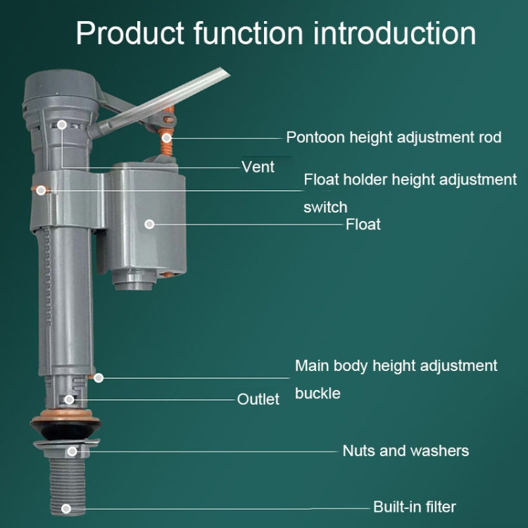 JD-J208 Flush Toilet Retractable Water Inlet Valve