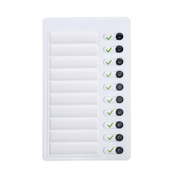 2 PCS  Wall Hanging Checklist Memo Boards Adjustable Checklist Board,Style:  Without Logo
